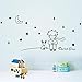 Leoy88 Stars Moon The Little Prince Kids Wall Sticker Home Decor Wall Stickers Black