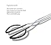 NPYPQ Stainless Steel Kitchen Tongs, 16 Inch Extra Long BBQ Barbecue Tongs for Grilling, Long Reach Grill Tongs with Comfortable Handle - Black