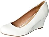 Forever Doris-23 Wedges Pumps-Shoes,8,White Pu
