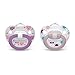 NUK Orthodontic Pacifiers, Girl, 6-18 Months, 2 Pack (Colors May Vary)