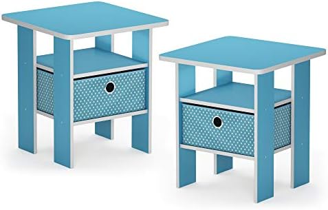 light blue end table