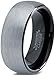 Tungsten Wedding Band Ring 8mm for Men Women Comfort Fit Black Enamel Domed Round Brushed Lifetime Guarantee Size 11.5