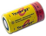 Tenergy SubC 2200mAh NiCd Flat Top Rechargeable Battery (No Tabs)
