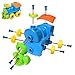 Mi-wonder Vehicle Take Apart Toys Construction Engineering STEM Learning Toy Vehicle Building and Construction Play Set - Pack of 5 with Tools