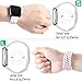 Wepro Bands Compatible with Fitbit Versa SmartWatch, Watch Silicone Replacement Band for Women Men Kids, Small, White on Pink