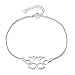 Lotus Fun 925 Sterling Silver Bracelet Vintage Classic Hollow Out Lotus Flower Adjustable Bracelets with Chain length 6.5''-7.6'', Handmade Unique Jewelry Gift for Women and Girls