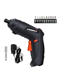 Destornillador eléctrico WZ01B 3,6 V 2 posiciones DC destornillador recargable, 2000 mAh Li-ion Lightdriver inalámbrico destornillador, LED indicador de alimentación, carga USB con cable