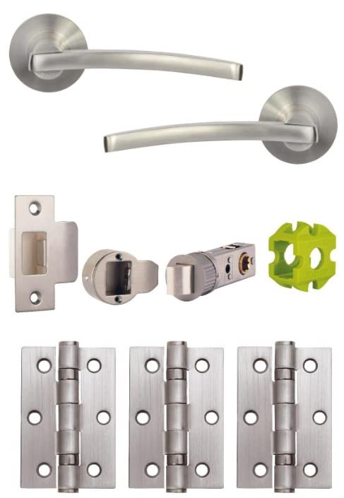 Jigtech JTB71220 Condor Door Pack-Latch-Satin Chrome