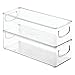 iDesign Plastic Storage Bin with Handles for Kitchen, Fridge, Freezer, Pantry, and Cabinet Organization, BPA-Free