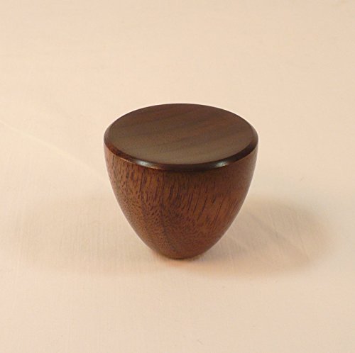 Lamp Finial, Black Walnut, Cup Pattern 4, Large - Thumbnail 3