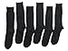 Kenneth Cole Men's 6-pack Ribbed Dress Socks (Black), Shoe Size 6-12/Sock Size 10-13
