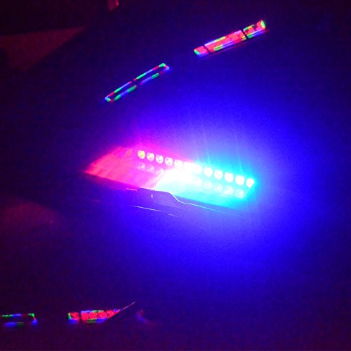 LED Blue Red Emergency Strobe Dash Lights for Police Cars Law