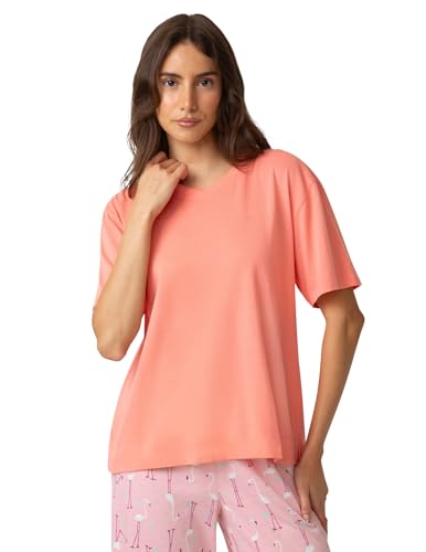 HUE Women's Summer Vacation Pajama Separates, Soft, Whimsical Print Pjs with Tr…