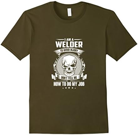 Men's I am a welder tshirt 3XL Olive
