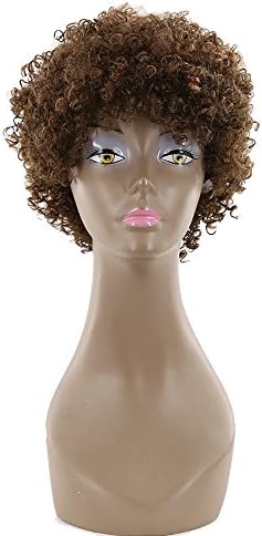 KEMY HAIR FASHION Short Curly Human Hair Wigs Afro Kinky Curly Africa America Women Wig Daily Full Brazilian Wigs For Black Women (F4/30)