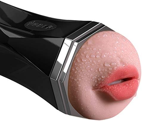 Trjyr- Tshirt 8 Frequency Vǐbrǎtiǒn Noiseless Male Voice Flirting Interaction Orǎl Cup Vibrǎting Blow-job Súcking Mǎssager, Electric Pusseys Strocker Sleeve Toys for Couple