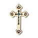 My Daily Styles Wooden Christian Cross with Simulated Gemstones Home or Business Wall Plaque Decor