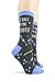 Foot Traffic Womens Professional I Call The Shots Socks, Blue/Grey (Size 4-10)