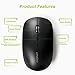 KUMLemg Wireless Mouse, Optical Portable Computer Mouse with USB Receiver, 3 DPI Levels and Power Save, Slim Cordless Mouse for Laptop, PC, MacBook, Chromebook[Black]