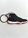 Jordan Retro 11 Bred Sneaker Keychain Shoes Keyring AJ 23 OG