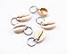 yueton 35pcs Silver Ring Shell Hands Cross Leaves Star Pendant Rings Set Hair Clips Headband Hair Accessories