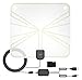 viv TV Antenna 138 Indoor Amplified HDTV Antenna 50-100 Miles Range with Detachable Amplifier Signal Booster and 16.5FT High Performance Coax Cable - Extremely High Reception Indoor