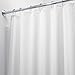 Waterproof Mold and Mildew-Resistant Fabric Shower Curtain, 72-Inch by 72-Inch, White