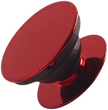 Bokkoy Mobile Holder,Electroplate Pop Out Expanding Grip and Stand for Smartphones, Tablets, and Portable Game Devices - Red