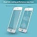 Klearlook Privacy Screen Protector Compatible with iPhone 6 Plus / 6s Plus Front Anti Spy Filter 3D Full Coverage Tempered Glass Protector and Back Matte PET Protector (White Frame)