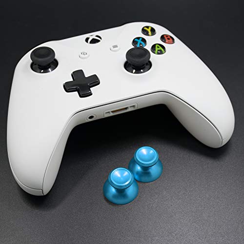 TOMSIN Metal Thumbsticks for Xbox One/ PS4 Controllers, Aluminum Joysticks Replacement Parts for
