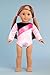 Little Gymnast - 2 Piece Outfit - Pink and Purple Gymnastic Leotard with Shorts - 18 inch Doll Clothes (Dolls not Included)