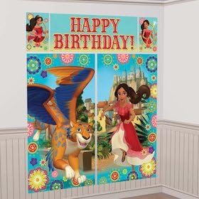 Elena Of Avalor Scene Setter Wall Decorating Kit 5 Piece Birthday Party Supplies