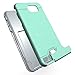 for Samsung Galaxy J7V J7 V Case, J7 Perx / J7 Sky Pro / J7 Prime/Halo / J7 2017 Case, OEAGO [Card Slot] [Brushed Texture] Heavy Duty Hybrid Dual Layer Wallet Case Cover with Kickstand - Mint