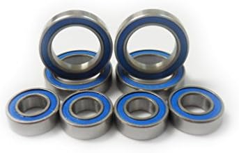 Traxxas E-Maxx TRA5334 Axle Carrier Bearings 6x12x4mm &amp; 12x18x4mm (Blue)
