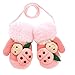 Dorapocket Baby 3D Creative Cartoon Ladybug Toddler Gloves Kids Warm Mittens,Pink