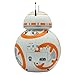 BulbBotz Star Wars BB-8 Kids Light up Alarm Clock | White/Orange | Plastic | 3.5 inches Tall | LCD Display | boy Girl | Official