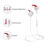 Bluetooth Headphones, Aidbucks HM2020 V4.1 Wireless Sport Bluetooth Headset Stereo Noise Cancelling Earbuds with Microphone for iPhone iPad Samsung and Other Bluetooth Android Devices(white)