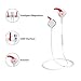 Bluetooth Headphones, Aidbucks HM2020 V4.1 Wireless Sport Bluetooth Headset Stereo Noise Cancelling Earbuds with Microphone for iPhone iPad Samsung and Other Bluetooth Android Devices(white)