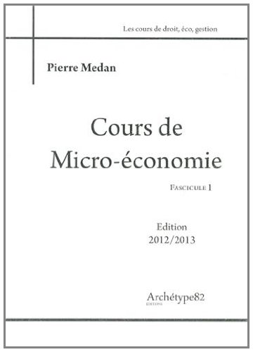 Cours de micro-économie