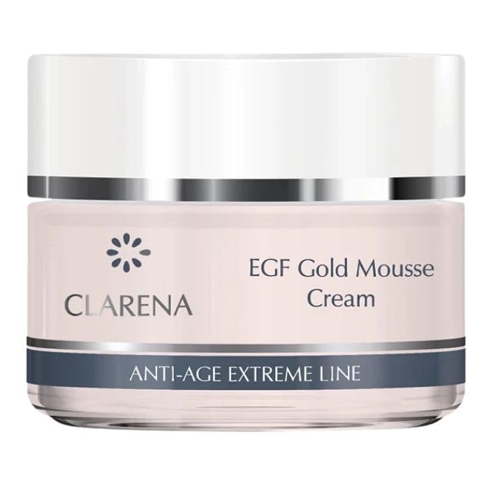 Clarena EGF Rejuvenating Anti Wrinkle Gold Mousse Cream 50ml