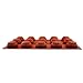 IC ICLOVER 15-Cavity Food Grade Silicone Non Stick Flowers Cake Bread Mold Chocolate Jelly Candy Baking Muffin Bakeware Mold, Ice Cube Tray DIY Mold-Vermeil