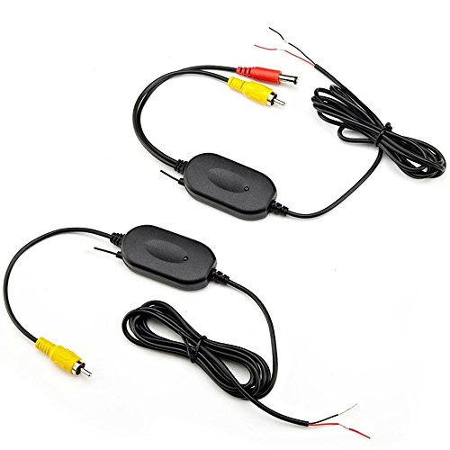 LYNN Wireless Color Video Transmitter and Receiver for the Vehicle Backup Camera/Front Car Camera (Wireless A= with Reverse Trigger line)