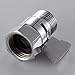 Aquafaucet Water Flow Control Valve Water Pressure Regulator Hand Shower & Bidet Sprayer Control Shut Off Valve Showerhead Brass Turn off Valve Polished Chrome G1/2 Standard Connection
