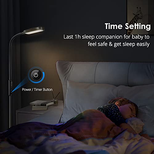 zanvia LED Floor Lamp with 5 Brightness Levels & 3 Color Temperatures