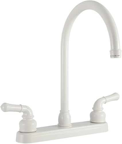 Amazon Com Dura Faucet Df Pk330hc Wt Rv J Spout Kitchen Faucet