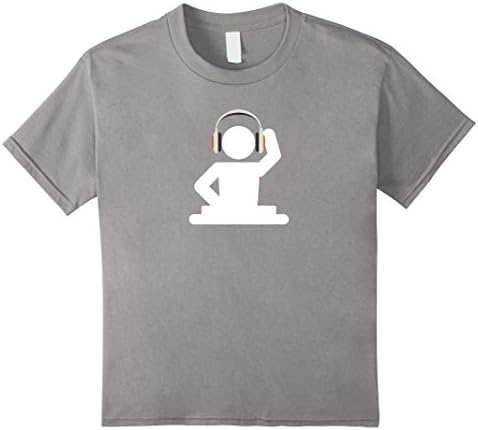 Kids DJ Turntable Shirt - DJ Vinyl Music Mixer T-Shirt 8 Slate