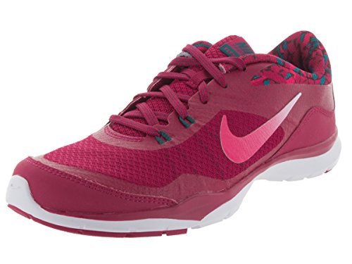 Nike Womens Flex Trainer 5 Print Sport Fuchsia/White/Tl/Vvd Pnk Training Shoe 7 Women US