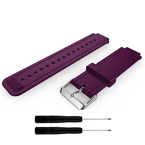 QGHXO Band for Garmin Vivoactive, Soft Silicone Replacement Watch Band for Garmin Vivoactive/Vivoactive Acetate (No Tracker, Replacement Bands Only)