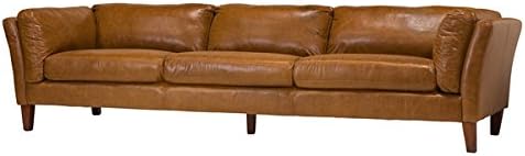 Amazon Com Design Tree Home Draper 4 Seater Leather Sofa Kitchen