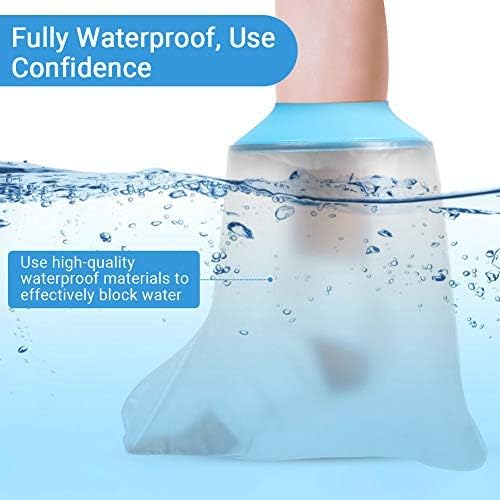 DOACT Waterproof Cast Cover for Ankle Showering Swim Bathe, Seal